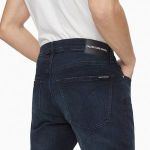 Mens 33x32 Calvin Klein Straight Fit Boston Blue Jeans